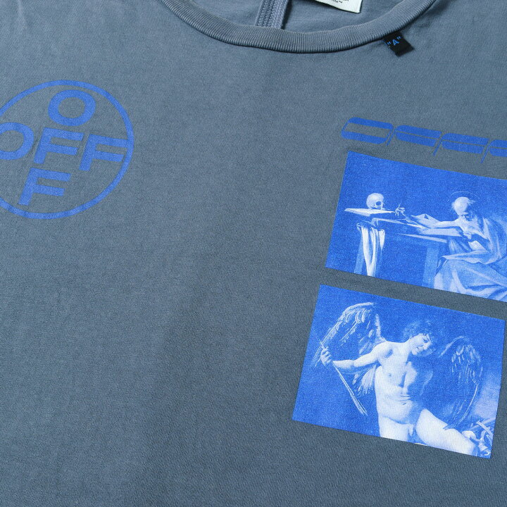 楽天市場】OFF-WHITE オフホワイト Tシャツ サイズ:M ヴィンテージ加工  