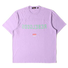 Supreme シュプリーム Tシャツ サイズ:L UNDERCOVER アンダーカバー 反転ロゴ フットボール トップ Football Top 23SS ライトバイオレット トップス カットソー 半袖 クルーネック コラボ 【メンズ】【K4107】