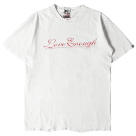 GOOD ENOUGH グッドイナフ Tシャツ サイズ:M 90s Love Enoughロゴ クルーネックTシャツ 1999年製 / ONEITAボディ ホワイト 白 トップス カットソー 半袖【メンズ】【中古】【K4057】