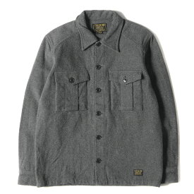 NEIGHBORHOOD ネイバーフッド シャツ サイズ:M 17AW モールスキン CPO / C-SHIRT . LS グレー トップス カジュアルシャツ 長袖 厚手 【メンズ】【中古】【K4064】