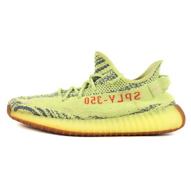 adidas アディダス サイズ:28.5cm YEEZY BOOST 350 V2 SEMI FROZEN YELLOW B37572 2018年秋冬 イージーブースト350 セミフローズンイエロー US10.5 ローカット スニーカー コラボ 【メンズ】【中古】【K4092】