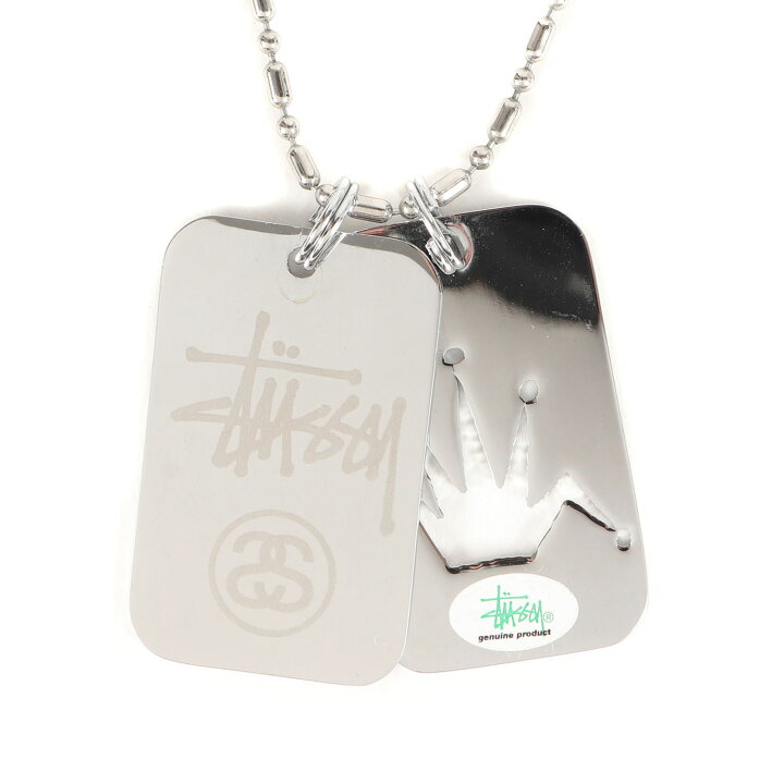 楽天市場】STUSSY ステューシー ネックレス 00s 25周年記念 ドッグタグ 