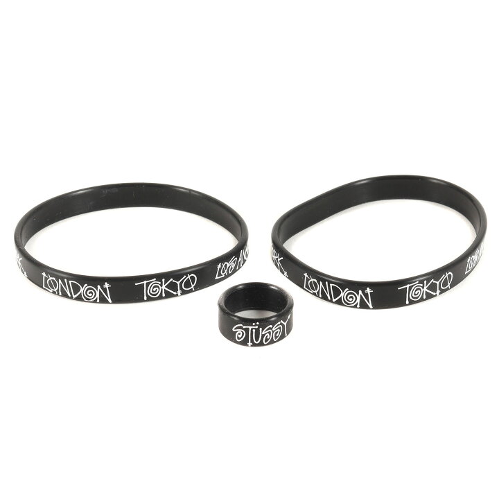 楽天市場】STUSSY ステューシー ラバーリストバンド&ラバーリング 3点 