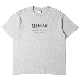 Supreme シュプリーム Tシャツ サイズ:M ブランドロゴ クルーネック Anno Domini Tee 20SS ヘザーグレー トップス カットソー 半袖 【メンズ】【中古】【K3776】