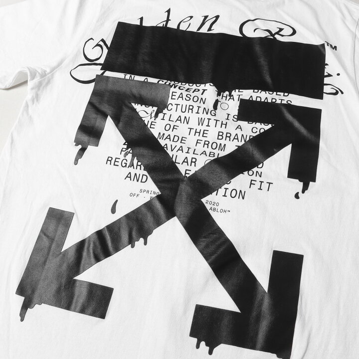楽天市場】OFF-WHITE オフホワイト Tシャツ サイズ:L 20SS ドリップ 