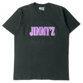 JIMMYZ ジミーズ Tシャツ サイズ:m 90s ブランドロゴ クルーネック Tシャツ カナダ製 ブラック 黒 トップス カットソー 半袖 両面プリント 【メンズ】【中古】【K4095】