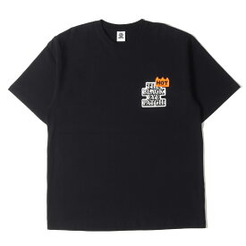 BlackEyePatch ブラックアイパッチ Tシャツ サイズ：L ワンポイント グラフィック HOT ロゴ クルーネック Tシャツ ブラック 黒 トップス カットソー 半袖 【メンズ】【中古】【K4027】