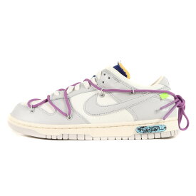 OFF-WHITE オフホワイト サイズ:28.0cm 21AW NIKE DUNK LOW The 50 / 1 OF 50 No.48 (DM1602-107) ナイキ ダンク ロー セイル ニュートラルグレー US10 ローカット スニーカー コラボ 靴 【メンズ】【K4043】