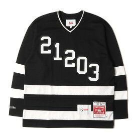 Supreme シュプリーム 21AW WTAPS Mitchell & Ness メッシュ ホッケー ジャージ Hockey Jersey ブラック 黒 トップス カットソー 長袖 【メンズ】【K4062】