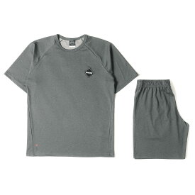 F.C.Real Bristol エフシーレアルブリストル 21SS ポーラテック パワードライ Tシャツ ショーツ セットアップ POLARTEC POWER DRY S/S TOP & SHORTS グレー各 S カジュアル シンプル 【メンズ】【中古】【美品】【K4053】