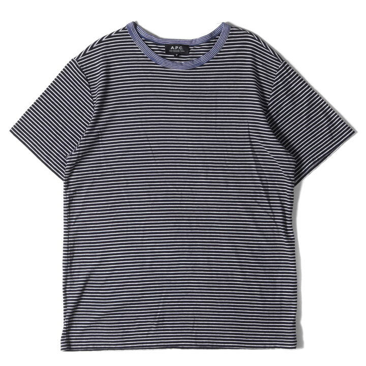 楽天市場】A.P.C. アーペーセー Tシャツ サイズ:M コットン ボーダー 