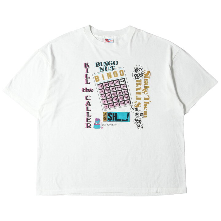 楽天市場】90s ビンゴゲーム イラスト クルーネック 半袖 Tシャツ 90 
