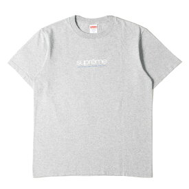 Supreme シュプリーム Tシャツ サイズ:S 21SS クラシックロゴ クルーネック 半袖 Tシャツ Five Boroughs Tee ヘザーグレー トップス カットソー 【メンズ】【中古】【美品】【K4099】