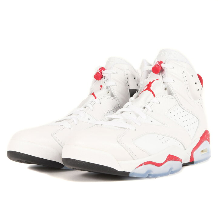 NIKE ナイキ AIR JORDAN 6 RETRO White University Red 入れ替わり  