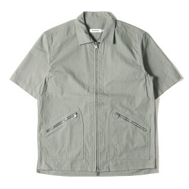 NONNATIVE ノンネイティブ シャツ サイズ:2 22W/23S リップストップ フルジップ 半袖 シャツ RANCHER S/S SHIRT COTTON RIPSTOP セメント トップス カジュアルシャツ 【メンズ】【中古】【美品】【K4066】