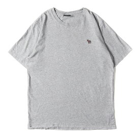 Paul Smith ポールスミス Tシャツ サイズ:XL スポーツストライプ ゼブラ ワンポイント クルーネック 半袖 Tシャツ 192528 011R PSグレー トップス カットソー 【メンズ】【中古】【K4094】