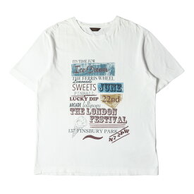 Paul Smith ポールスミス Tシャツ サイズ:XL ロゴ グラフィック クルーネック 半袖 Tシャツ 184320 299Z COLLECTION ホワイト 白 トップス カットソー【メンズ】【中古】【K4043】