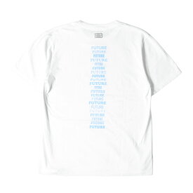 TANGTANG タンタン Tシャツ サイズ:M FUTURE ロゴ クルーネック 半袖 Tシャツ FONTS T ホワイト 白 トップス カットソー コットン 【メンズ】【K4036】