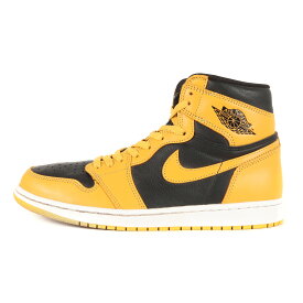 NIKE ナイキ サイズ:28.5cm AIR JORDAN 1 RETRO HIGH OG POLLEN (555088-701) 2021年 エアジョーダン1 レトロ ハイ ポレン ホワイト ブラック 黒黄 US10.5 ハイカット スニーカー バスケット シューズ 靴 【メンズ】【中古】【美品】【K4051】