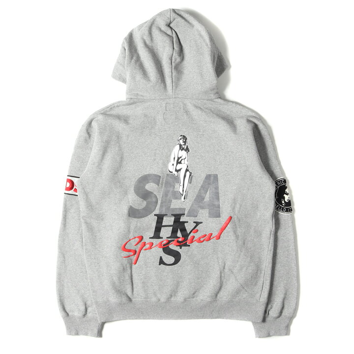 楽天市場】WIND AND SEA ウィンダンシー パーカー サイズ:M HYSTERIC  