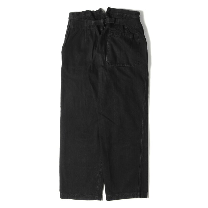 COMOLI 19ss COMOLI 19AW デニムオーバーパンツ サスペンダー付 2019AW 