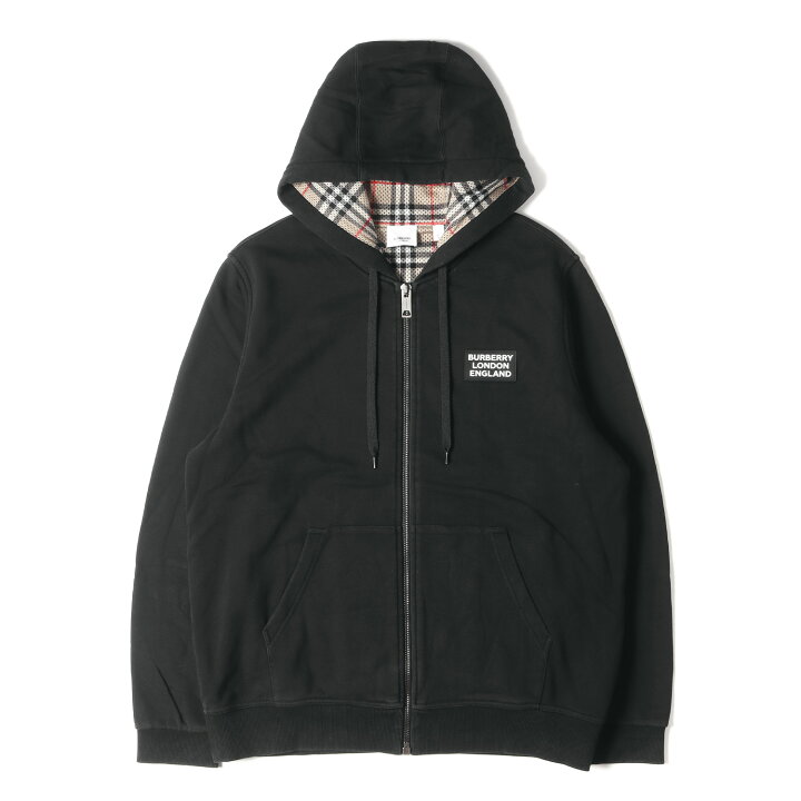 超希少デザイン】バーバリー☆ ノバチェック スウェット パーカーブラック 