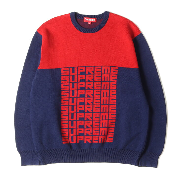 楽天市場】Supreme シュプリーム ニット サイズ:M ブランドロゴ クルー 