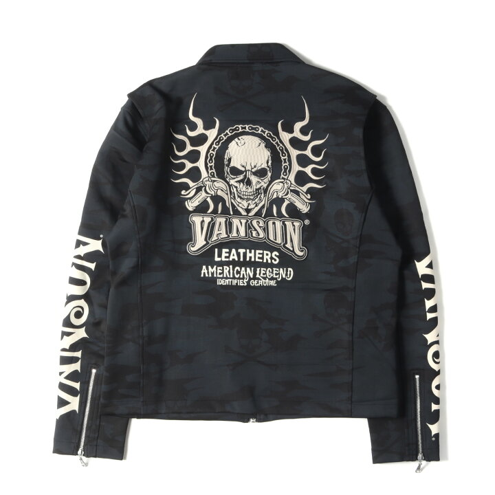 楽天市場】VANSON バンソン ジャケット サイズ:XL スカル刺繍 