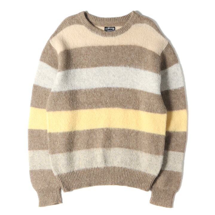 楽天市場】STUSSY ステューシー ニット サイズ:M ボーダー クルー 