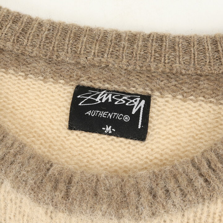 楽天市場】STUSSY ステューシー ニット サイズ:M ボーダー クルー 
