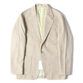 UNITED ARROWS ユナイテッドアローズ ジャケット サイズ:S ロゴマーク 1B ブレザー ジャケット SONS PLAIN BLAZER 5522-299-0272-2130 アウター テーラード 金ボタン ベージュ 日本製 【メンズ】【K3881】