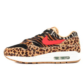 NIKE ナイキ サイズ:27.0cm ATMOS AIR MAX 1 DLX ANIMAL PACK 2.0 (AQ0928-700) 2018年 アトモス エアマックス1 アニマルパック ウィート スポーツレッド US9 ローカット スニーカー コラボ シューズ 靴【メンズ】【中古】【美品】【K4043】