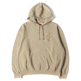 Supreme シュプリーム パーカー サイズ:L 23SS オーバーダイ加工 Sロゴ スウェット パーカー Overdyed S Logo Hooded Sweatshirt タン トップス フーデッド スウェットシャツ フーディー【メンズ】【K3946】