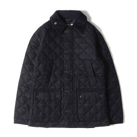 BARBOUR バブアー ジャケット サイズ:34 ウインドウペンチェック キルティング ストレッチ ウール パテッド ジャケット BEDALE 1802200 アウター コート ブルゾン 中わた ビデイル ネイビー ホワイト 紺白 【メンズ】【K4108】