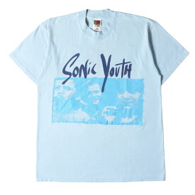 Vintage Music Item ヴィンテージミュージックアイテム 90s〜00s SONIC YOUTH self-obsessed and sexxee ソニックユース クルーネック 半袖 Tシャツ FRUIT OF THE LOOM ライトブルー L トップス カットソー バンドT ロックT 古着【メンズ】【中古】【K3877】