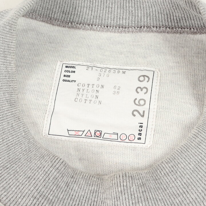 楽天市場】Sacai サカイ スウェット サイズ:2 異素材 切替 コットン 