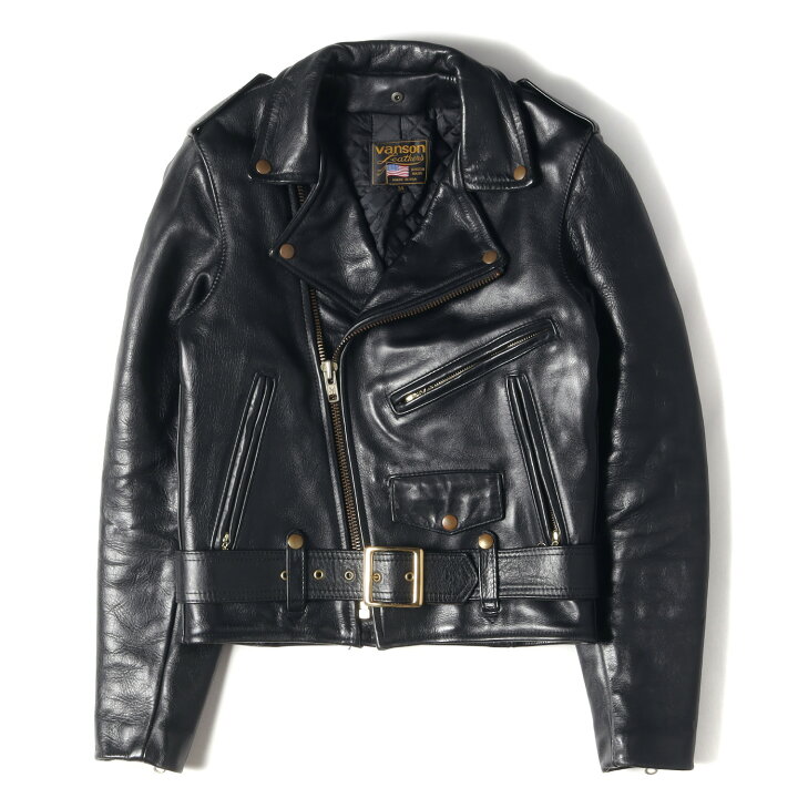 楽天市場】VANSON バンソン ジャケット サイズ:34(XS) レザー ダブル  