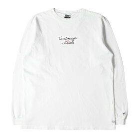 GOOD ENOUGH グッドイナフ Tシャツ サイズ:L 00s ブランドロゴ ロングスリーブ Tシャツ 2002年モデル ホワイト 白 トップス カットソー 長袖 クルーネック 00年代 アーカイブ【メンズ】【中古】【K4063】