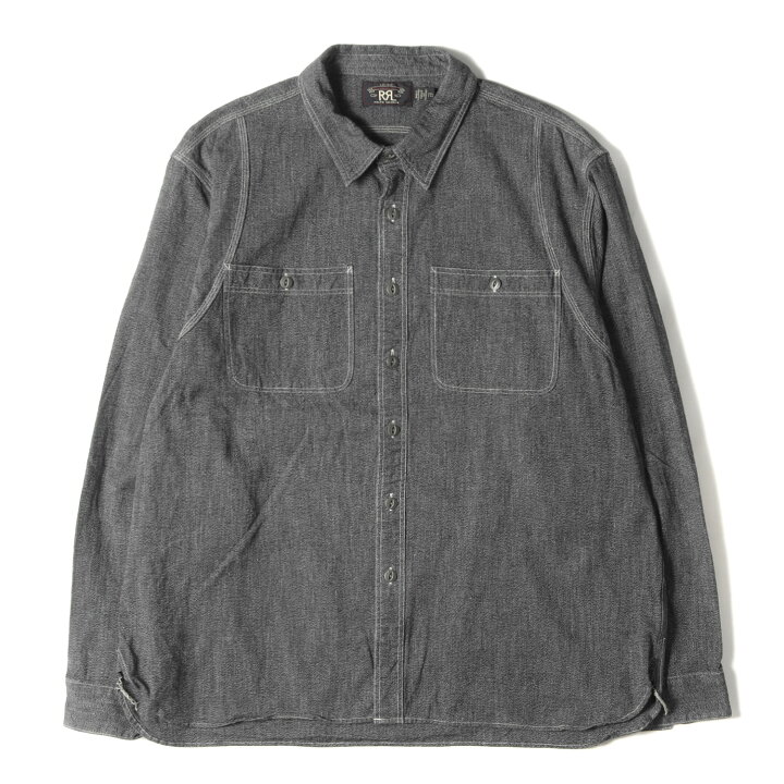 RRL ダブルアールエル ラルフローレン シャンブレーシャツ 長袖 XXL 