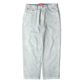 Supreme シュプリーム パンツ サイズ:32 23SS クラシックロゴ 刺繍 バギー デニム パンツ Baggy Jean ダーティインディゴ ブルー ボトムス ジーンズ ジーパン【メンズ】【中古】【美品】【K3947】