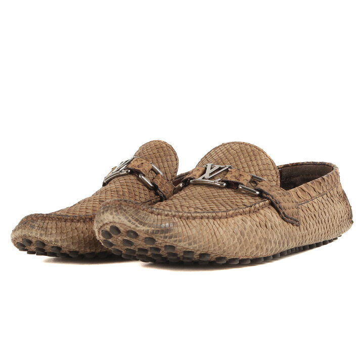 楽天市場】LOUIS VUITTON ルイヴィトン サイズ:7 1/2 パイソンレザー  