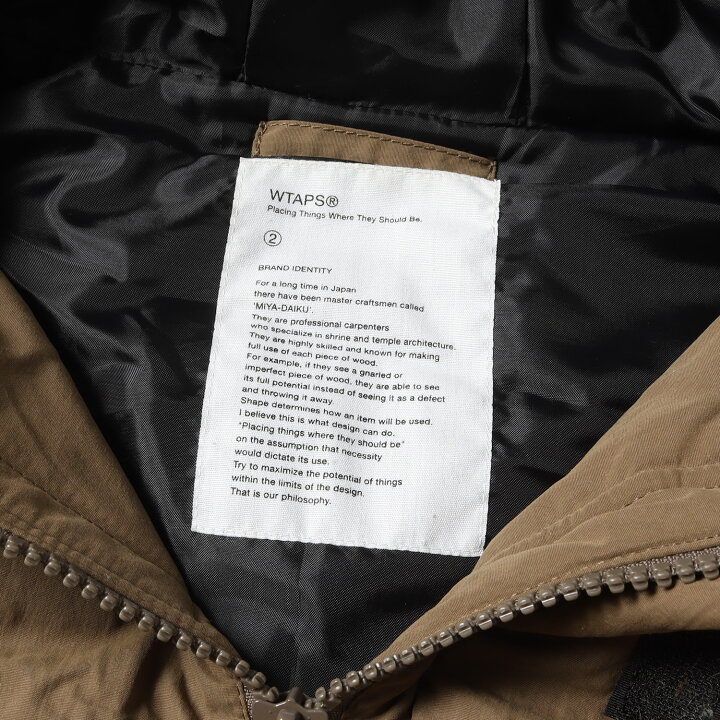 楽天市場】WTAPS ダブルタップス コート サイズ:M ミルスペック ロゴ 