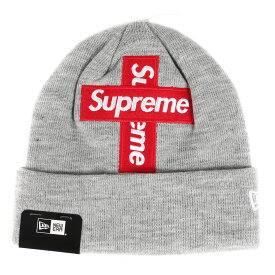 Supreme シュプリーム ビーニー 20AW NEW ERA ニューエラ クロスボックスロゴ ニット ビーニー Cross Box Logo Beanie ヘザーグレー 帽子 ニットキャップ【メンズ】【K3976】