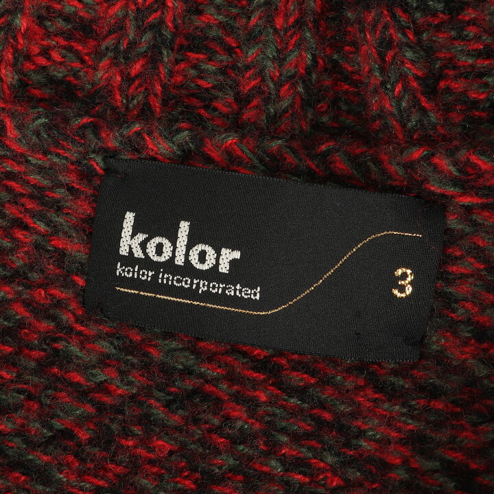 楽天市場】kolor カラー ニット サイズ:3 22AW ボーダーストール 