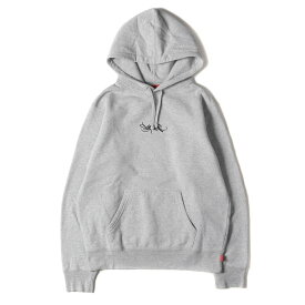 Supreme シュプリーム パーカー サイズ:S 19SS タグロゴ 刺繍 スウェット パーカー Tag Logo Hooded Sweatshirt ヘザーグレー トップス フーデッド スウェットシャツ フーディー【メンズ】【中古】【K4103】