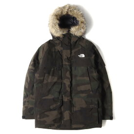 THE NORTH FACE ノースフェイス ダウン ジャケット サイズ:S カモフラージュ マクマードパーカ Novelty McMurdo Parka ND91410 ウッドランドカモ(WC) 迷彩 アウター ブルゾン コート【メンズ】【中古】【美品】【K4059】