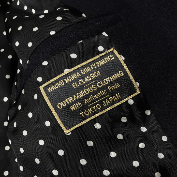 楽天市場】WACKO MARIA ワコマリア コート サイズ:L 裏地ドット柄  