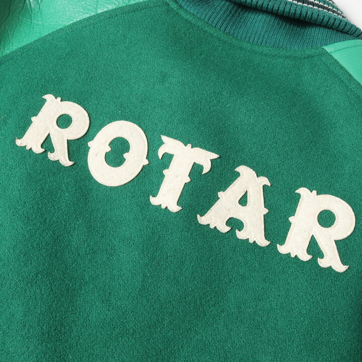 楽天市場】ROTAR ローター ジャケット サイズ:m ロゴワッペン 袖レザー 