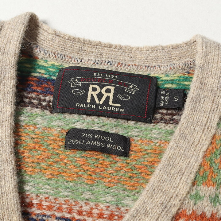 楽天市場】RRL ダブルアールエル ベスト サイズ:S フェアアイル ウール 