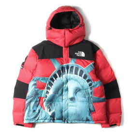 Supreme シュプリーム ジャケット サイズ:L 19AW THE NORTH FACE ノースフェイス 自由の女神 バルトロ ダウンジャケット Baltro Jacket ND91901I レッド 赤 アウター ブルゾン コラボ【メンズ】【中古】【K4104】